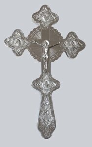 Напрестольний хрест фігурній (нікель)