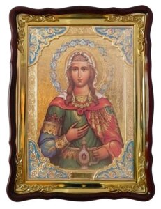 Ікона церковна Фотинія (Світлана) (з емаллю)