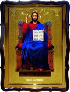 Зображення Христа на церковній іконі - Спас на троні