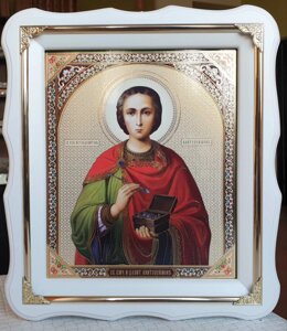 Ікона Св. Пантелеймона Цілітеля на дарунок або для дому 30 х 26см