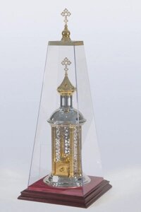 Дарохранительниця з нікелем і золоченням