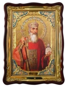 Ікона Володимира Князя Святого Рівноапостольного (з емаллю)