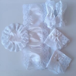 Вінчальний набір тканий ( білий, кремовий)