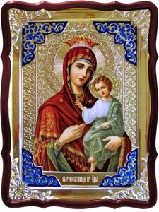 Ікона з емаллю Скоропослушниця Пресвятої Богородиці