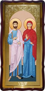 Святі Іаким і Анна велика християнська ікона