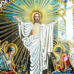 Ікона Воскресіння Христове ручної роботи на дарунок або для дому