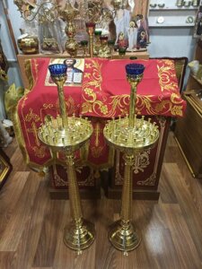 Підсвічник церковний на 24 свічки Із латуні (конус)