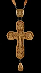 Хрест для священика нагородний 100х63мм з груші