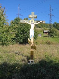 Поклонний хрест з булату 2,5 метри (може бути іншого розміру)