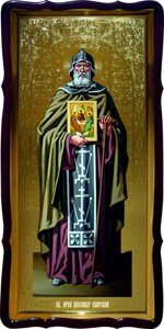 Святий Олександр Свірський образ православної ікони