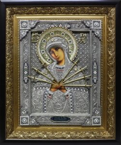 Ікона Пресвята Богородиця Семистрільна 41х49см (арт.-103)
