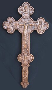 Хрест православний різьбленій великий 67х36см