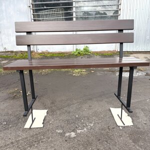 Лавка для кладовища із спинкою 1,2 м.