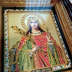 Свята Катерина - красива ікона ручної роботи. на дарунок або для дому