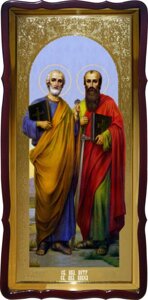 Святі Петро і Павло в образі на іконі