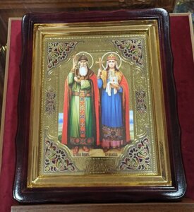 Ікона Святих Ольги и Володимира 40 * 35 см
