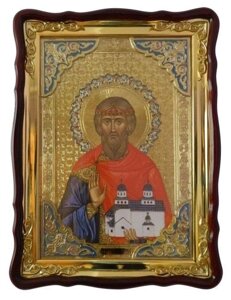 Ікона святого Владислава Сербського (з емаллю)