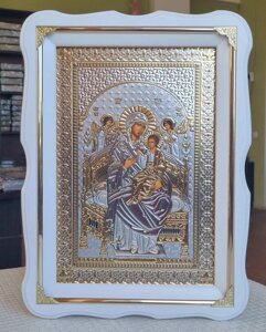 Ікона Божої Матері Всецариця під срібло 37*27см