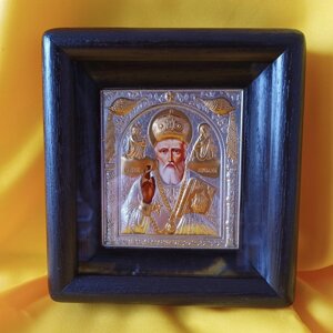 Святитель Миколай Чудотворець ікона на дарунок 19х17.5см