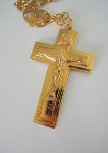 Церковний хрест протоієрейський (позолота)