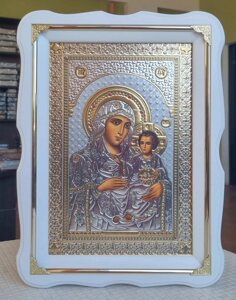 Єрусалимська ікона Божої Матері під срібло 37*27см