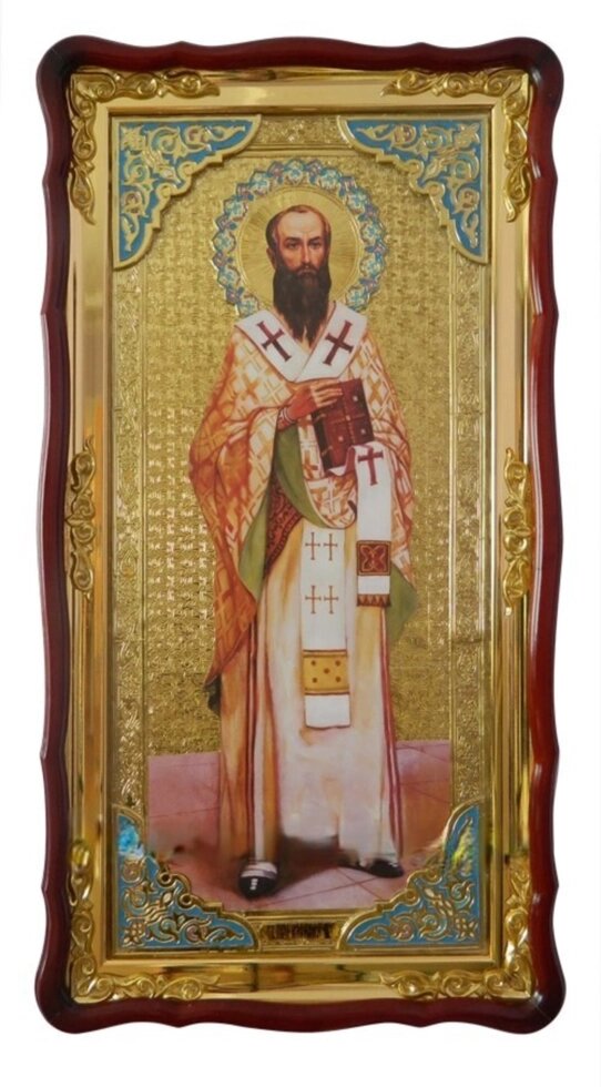 Ікона Святитель Василь Великий (з емаллю) - розпродаж