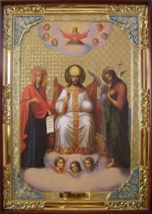 Ікона Ісус Христос Цар слави (з емаллю)