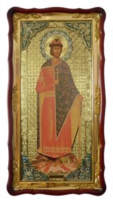 Ікона Борис святий благовірний князь (з емаллю)
