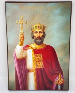Ікона князя Володимира на дошці