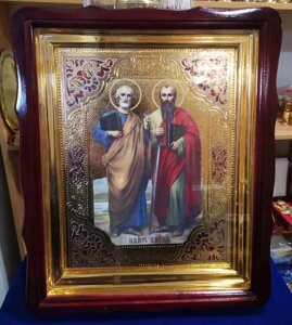 Ікона святих апостолів Петра і Павла 40х35см