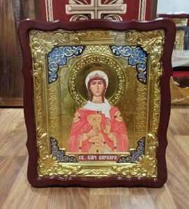 Ікона в Ризі - Свята мучениця Варвара Ростова