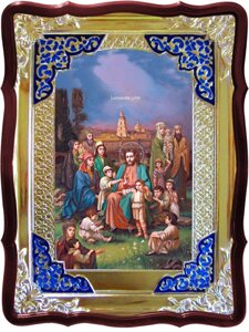 Ікона храмових благословень Христа Дітей в Ризі
