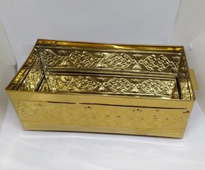 Ящик для огарків без перегородки 30х15 см (булат з карбуванням)