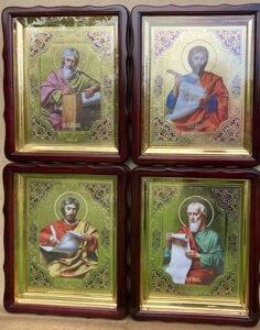 Ікони Апостолів Євангелістів на замовлення 40х35см