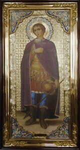 Ікона Дмитра Солунського мученика (з емаллю)