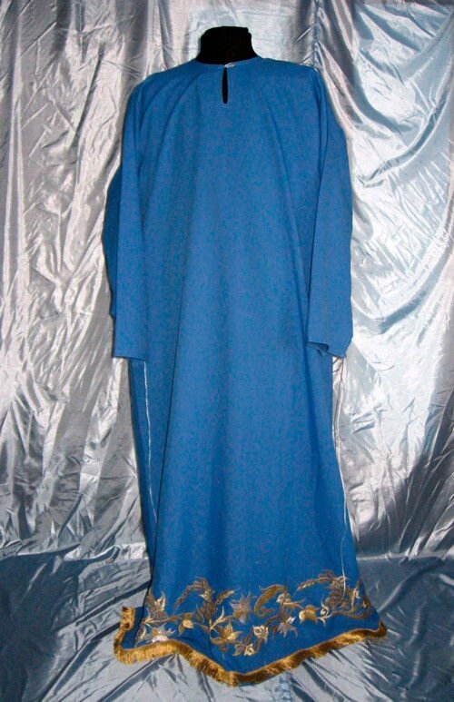 Підризник для священнослужителя синій на замовлення від компанії Церковна крамниця "Покрова" - церковне начиння - фото 1