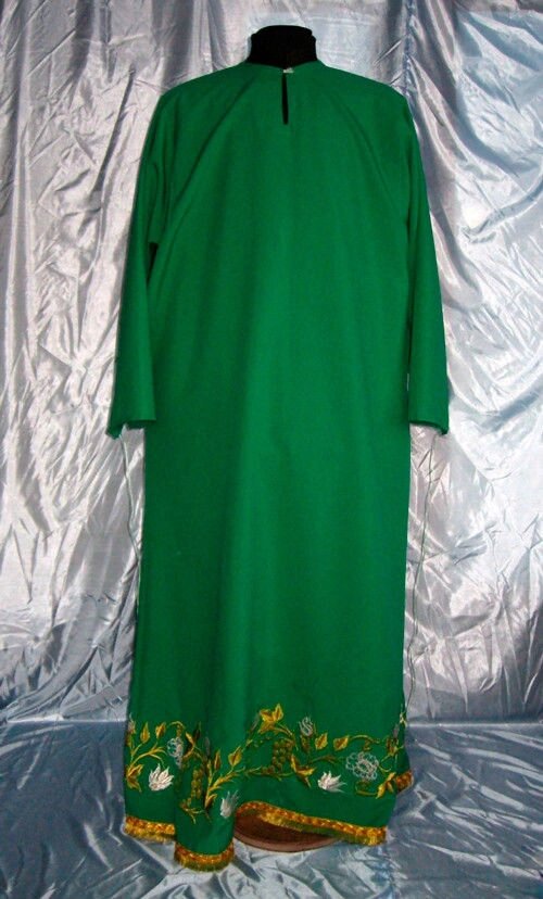 Підризник для священнослужителя зелений на замовлення від компанії Церковна крамниця "Покрова" - церковне начиння - фото 1
