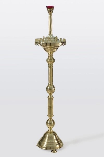 Підсвічник для храму на 35 свічок трубка з тасьмою від компанії Церковна крамниця "Покрова" - церковне начиння - фото 1