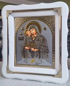 Почаївська ікона Божої Матері під срібло 24х21см