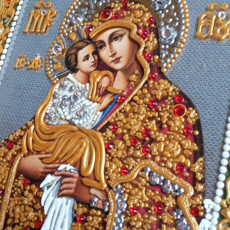 Почаївська чудотворна ікона Божої Матері на дарунок або для дому від компанії Церковна крамниця "Покрова" - церковне начиння - фото 1