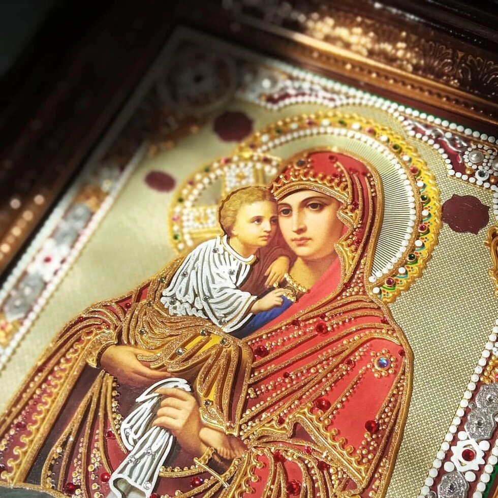 Почаївська ікона Божої Матері на дарунок або для дому від компанії Церковна крамниця "Покрова" - церковне начиння - фото 1