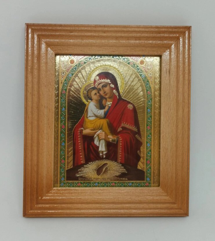 Почаївська ікона Пресвятої Богородиці 15х13.5см від компанії Церковна крамниця "Покрова" - церковне начиння - фото 1