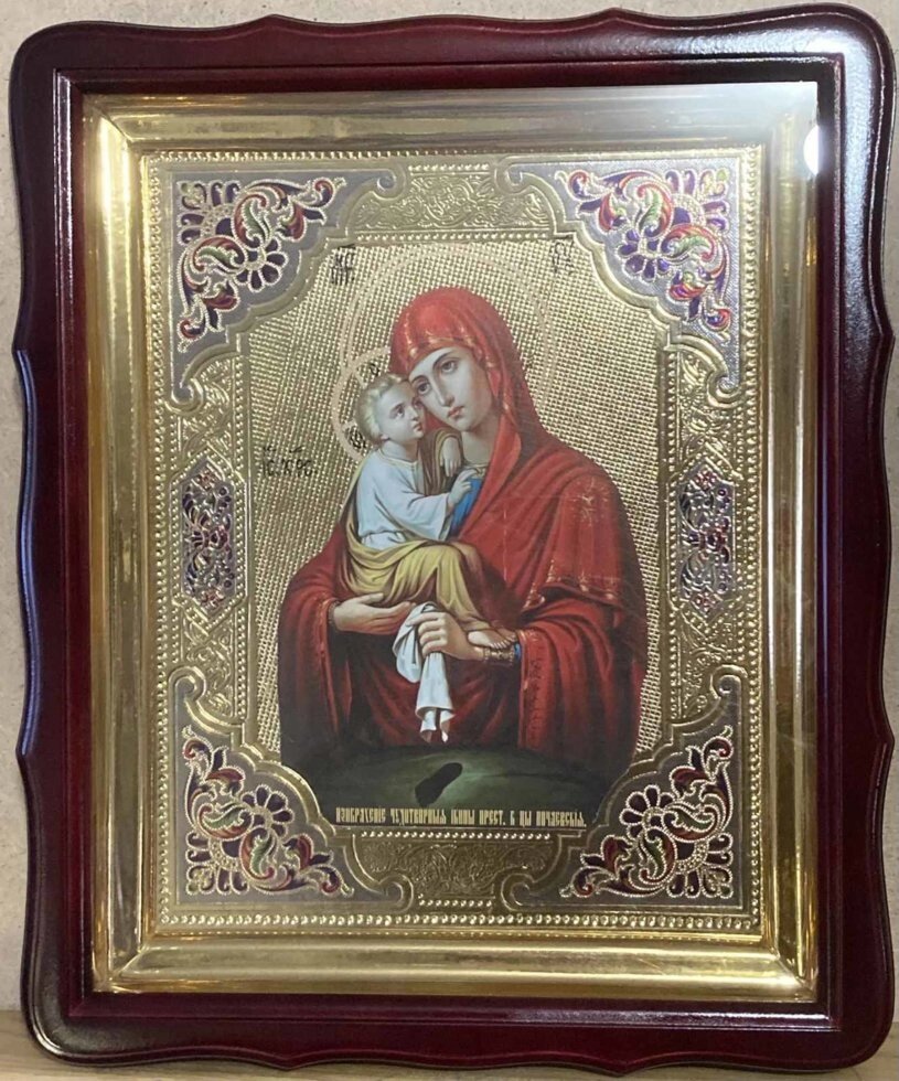 Почаївська ікона Пресвятої Богородиці 40х35см від компанії Церковна крамниця "Покрова" - церковне начиння - фото 1