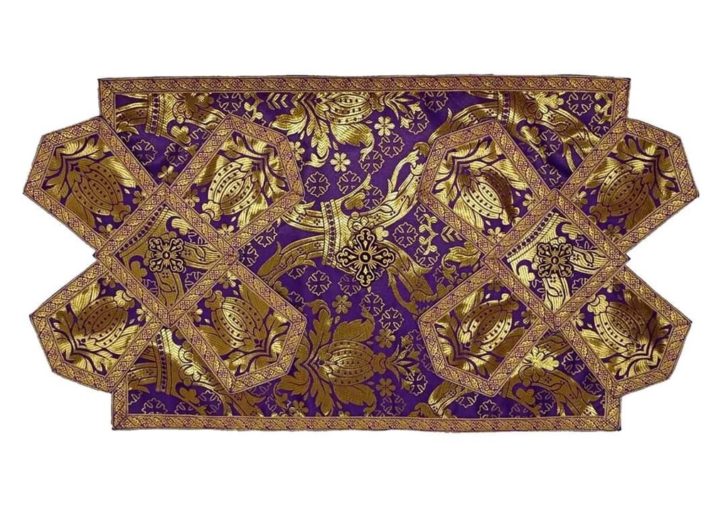 Покрівці фіолетового кольору із золотим від компанії Церковна крамниця "Покрова" - церковне начиння - фото 1