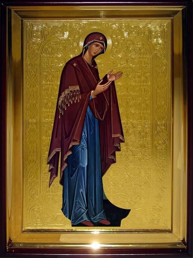 Православна ікона на замовлення Богородиця (Деісусній ряд) від компанії Церковна крамниця "Покрова" - церковне начиння - фото 1