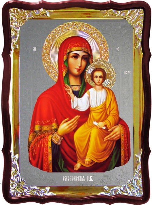 Православна ікона на замовлення Смоленська Пресвятої Богородиці від компанії Церковна крамниця "Покрова" - церковне начиння - фото 1