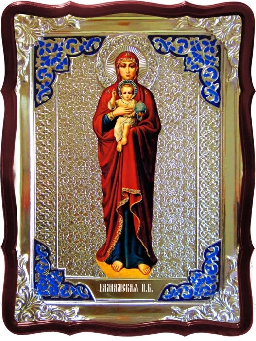 Православна ікона на замовлення Валаамська Пресвятої Богородиці від компанії Церковна крамниця "Покрова" - церковне начиння - фото 1