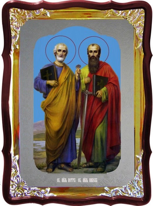 Православна ікона Петра І Павла - старовинні ікони від компанії Церковна крамниця "Покрова" - церковне начиння - фото 1