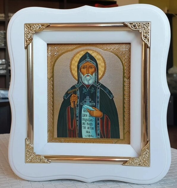 Преподобний Іов Почаєвський ікона 19х17см від компанії Церковна крамниця "Покрова" - церковне начиння - фото 1