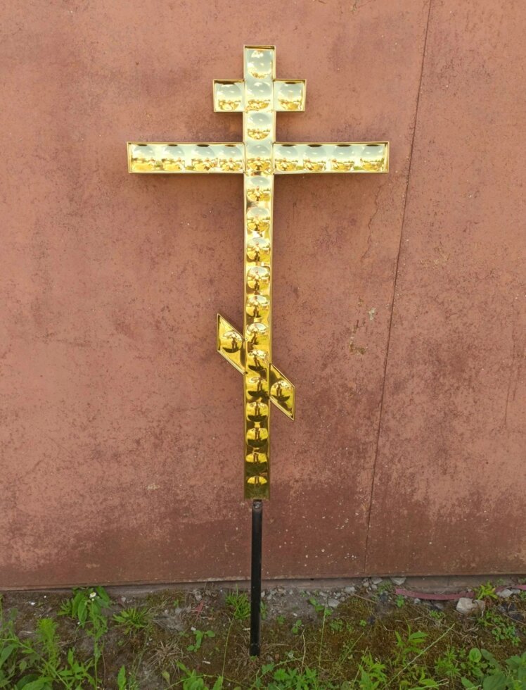 Прямий хрест накупольний з булату для храмів и каплиці 1м від компанії Церковна крамниця "Покрова" - церковне начиння - фото 1